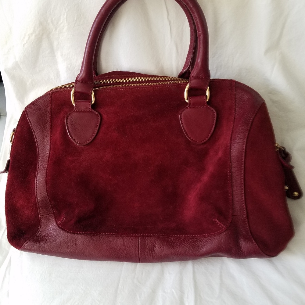 Audrey Brooke's Suede Hobo